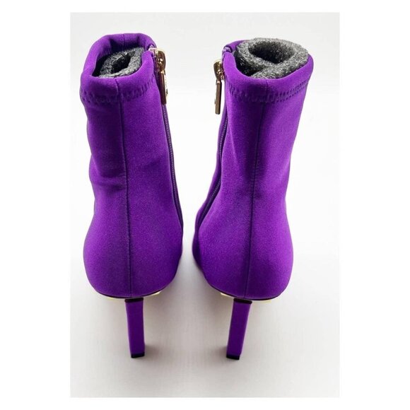 Good American Neoprene Ankle Boots 7.5 Purple NEW NIB pointy - Picture 6 of 12